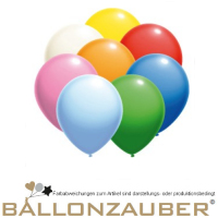 Latexballon Rund Bunt sortiert 18cm Umf. 55cm 7inch Party Ballon Luftballon