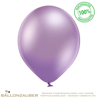 Latexballon Rund violett Glossy 30cm = 11inch Umf. 95cm