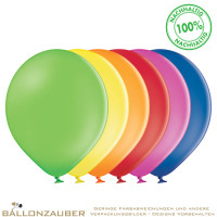 Latexballon Dekoballon Rund Bunt sortiert 30cm = 11inch Umf. 95cm