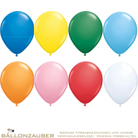 10 Latexballons Rund div. Farben Standard/Pastell 40cm = 16inch Umf. 140cm