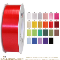 Polyband America 40mm breit Glanzband Geschenkband alle Farben zum Verpacken oder als Ballonband