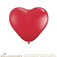 Latexballon Herz Rot 14cm = 6inch Umf. 40cm