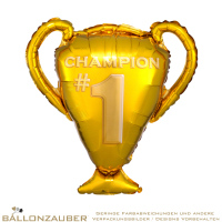 Folienballon Pokal Championspokal gold 71cm = 28inch
