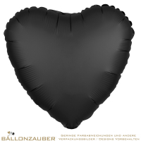 Folienballon Herz Onyx Satin Luxe 45cm = 18inch