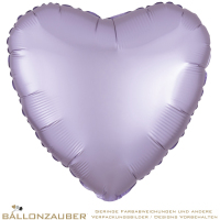 Folienballon Herz Pastel-Lila Satin Luxe 45cm = 18inch