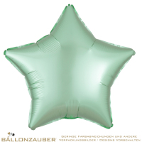 Folienballon Stern Mint-Grn Satin Luxe 45cm = 18inch
