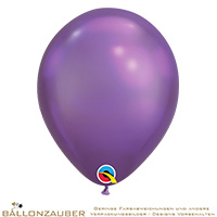 Latexballon Rund violett Chrome 30cm = 11inch Umf. 95cm