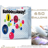 Ballonnetz BalloonAway individuell anzupassen wei Ballonregen fr 650 Ballons