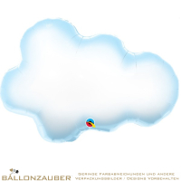 Folienballon Puffy Cloud individuelles Druckmotiv mglich bunt 75cm = 30inch