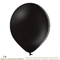 Latexballon Rund Schwarz Farbe 025 Standard/Pastell 30cm = 11inch Umf. 95cm