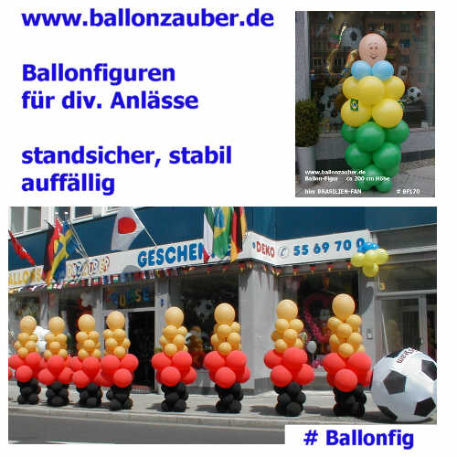 Ballonfigur 170 cm Hhe, ideal f. Messen, Parties