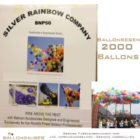 Ballonnetz Rhrennetz wei Ballonregen fr 2000 Ballons Dekoration