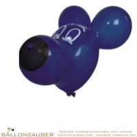 Latexballon Figurenballon Bonzo Kopf Hundekopf bunt = 22inch Lnge 55cm