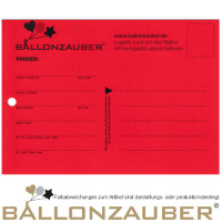 50 Stck Weitflugkarten Neutral Ballonzauber Standard rot fr