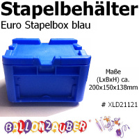 Euro-Stapelbehlter Stapelbox 2,2L blau a. Polypropylen
