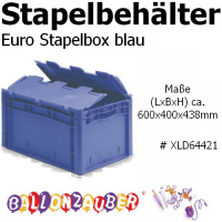 Euro-Stapelbehlter Stapelbox 85,3L blau a.Polypropylen