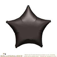 Folienballon Stern schwarz 48cm = 19inch