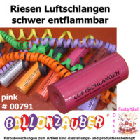 Luftschlangen Riesenluftschlangen Pink Karneval Deko