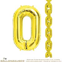 Folienballon Kettenglied Decolink Gold Metallic 86cm = 34inch