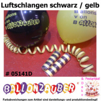 Luftschlangen Fußball Dortmund schwarz gelb Dekoration