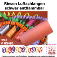 Luftschlangen Riesenluftschlangen Rosa Karneval Deko