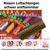 Luftschlangen Riesenluftschlangen Gold Karneval Deko