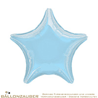 Folienballon Stern hellblau 48cm = 19inch