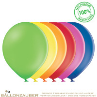 Latexballon Dekoballon Rund Bunt sortiert Ø30cm = 11inch Umf. 95cm
