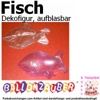 Dekofigur Fisch Designfigur holografisch aufblasbar Dekoration Wasser Badespaß