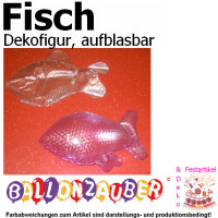 Dekofigur Fisch Designfigur holografisch aufblasbar Dekoration Wasser Badespa