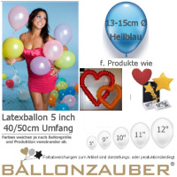 100 Qualitäts-Deko-Ballons Hellblau