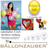 100 Qualitäts-Deko-Ballons Gelb
