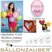 100 Qualitäts-Deko-Ballons Rosa