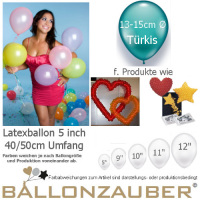 100 Qualitäts-Deko-Ballons Türkis