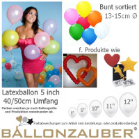 Latex-Luftballons Ø 30 cm Standard 100 Stk bunt Dekoballons Raumdeko 