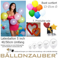 100 Qualitäts-Deko-Ballons Bunt sort.