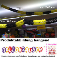 Girlande mini 4 Meter Fußball Dortmund schwarz gelb
