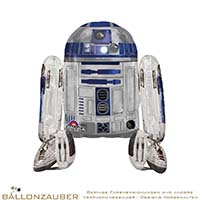 Folienballon Airwalker Star Wars R2D2 bunt 96cm = 38inch