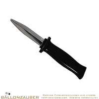 Scherzartikel Effektdolch schwarz silber