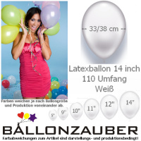 100 Ballons Weiß