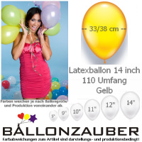 100 Ballons Gelb