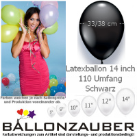 100 Ballons Schwarz