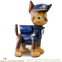 Folienballon Airwalker Paw Patrol Chase bunt metallic 137cm = 54inch