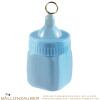 Ballongewicht Babyflasche hellblau 170 gr. für Folien- u. Latexballons
