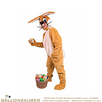 Kostüm Overall Hase braun,weiß