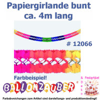 Girlande aus Papier bunt