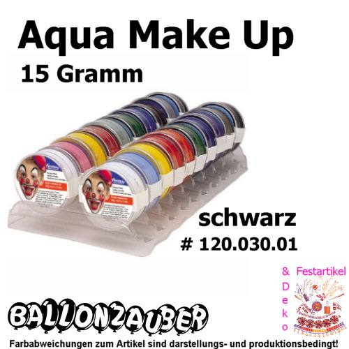 Schminke Theaterschminke Make Up wasserlöslich 15g schwarz Karneval Fasching 