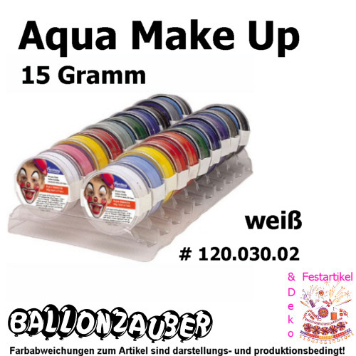 Schminke Theaterschminke Make Up wasserlöslich 15g weiß Karneval Fasching 