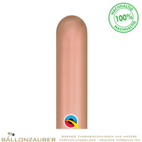 Latexballon Modellierballon Q260 rosegold Chrome Ø5cm = 60inch Länge 150cm