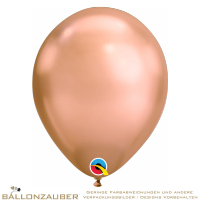 Latexballon Rund rosegold Chrome Ø30cm = 11inch Umf. 95cm
